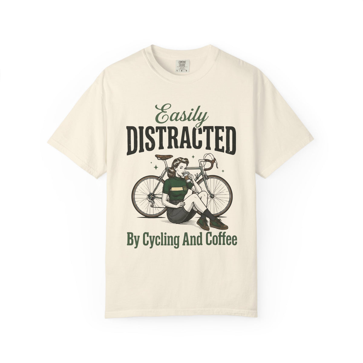 Easily Distracted By Cycling And Coffee T-Shirt