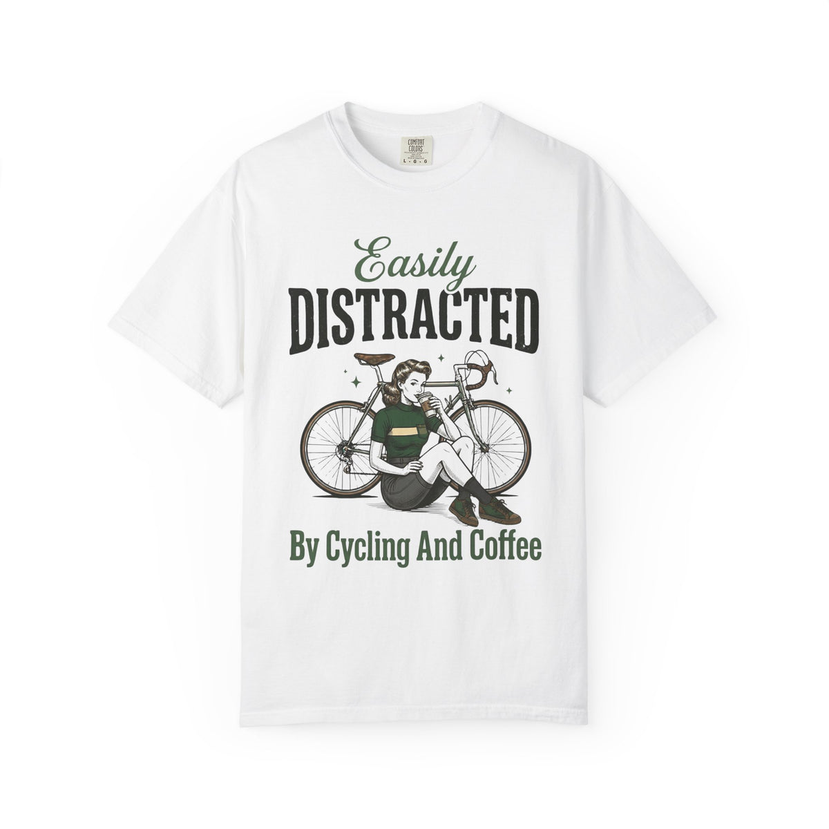Easily Distracted By Cycling And Coffee T-Shirt