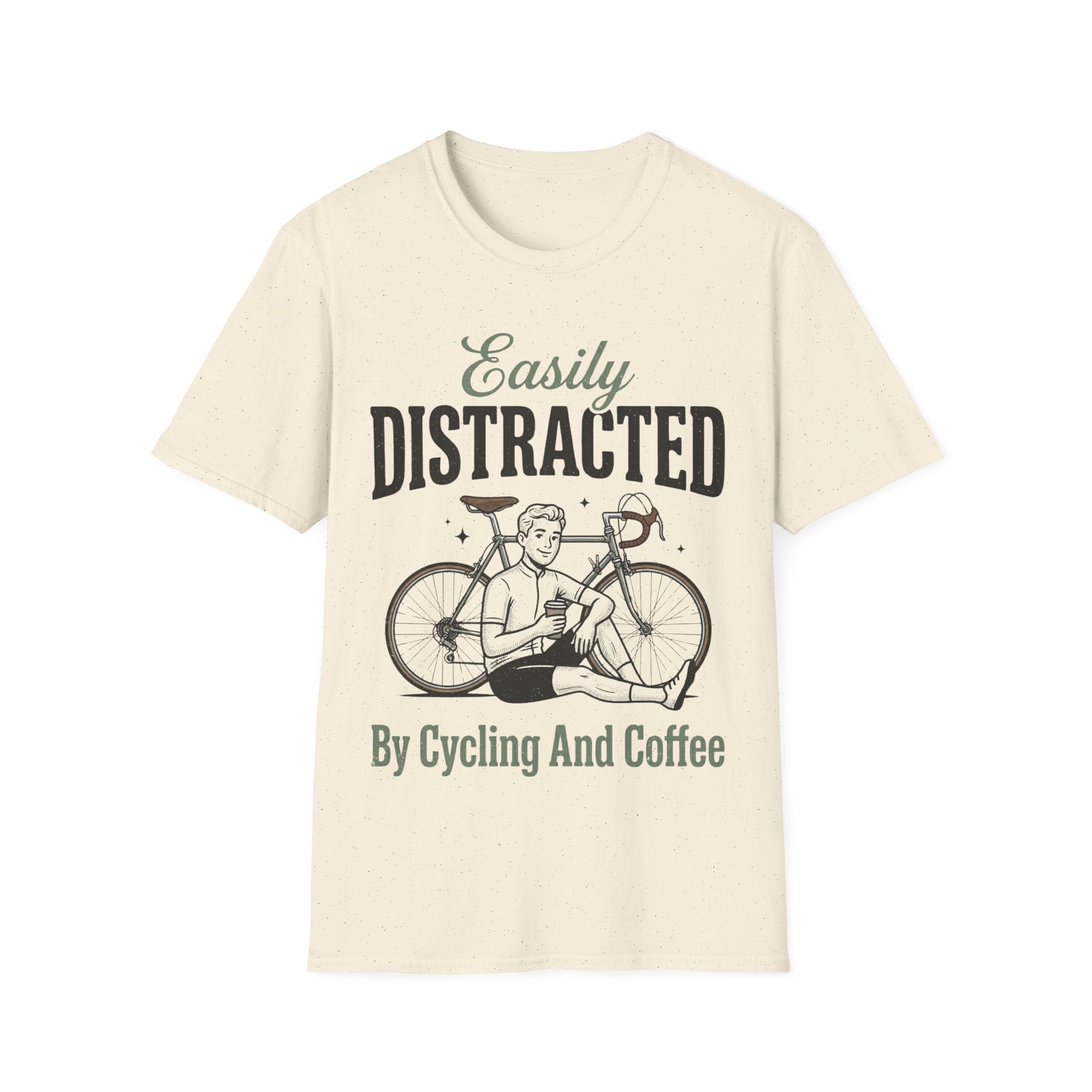 Easily Distracted By Cycling And Coffee T-Shirt