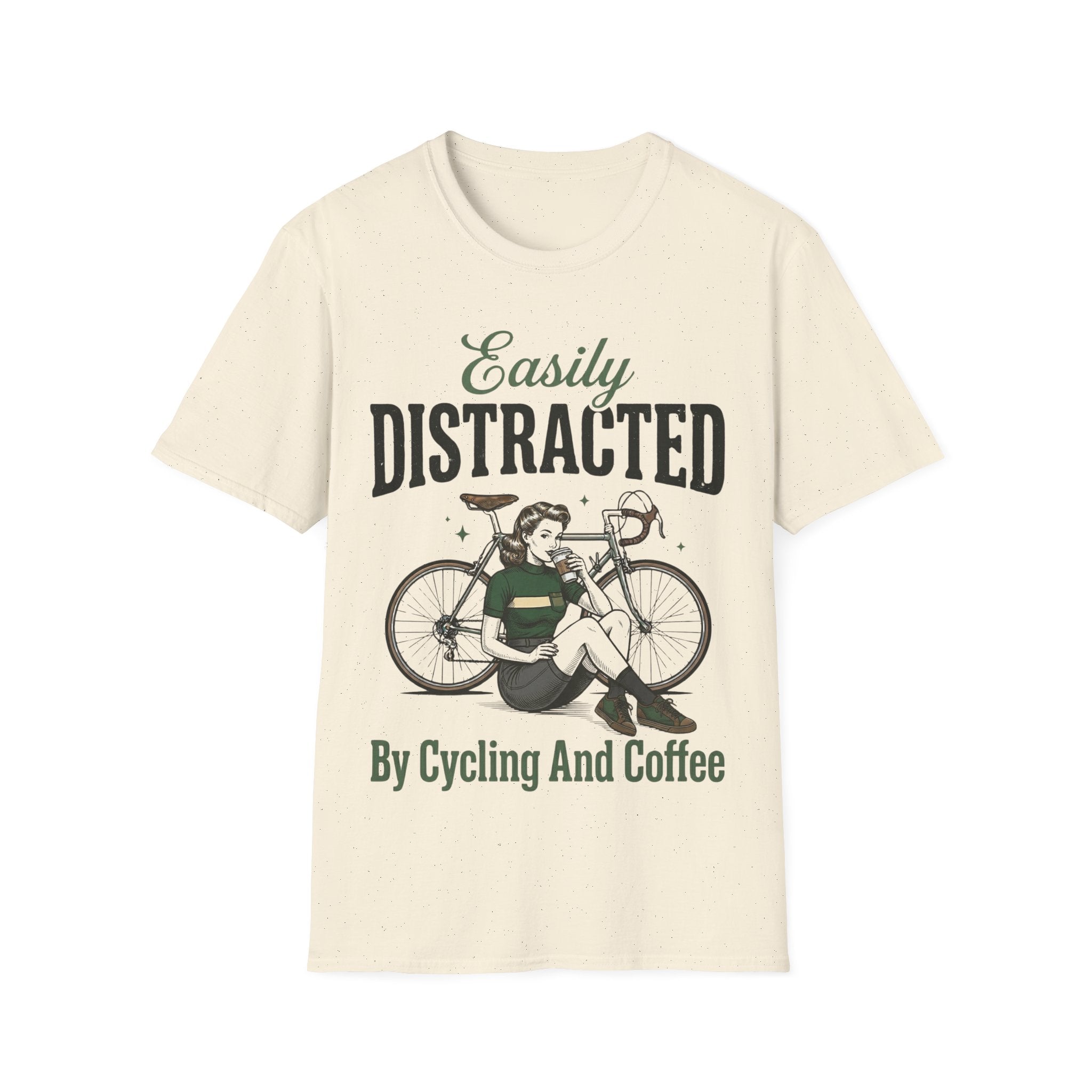 Easily Distracted By Cycling And Coffee T-Shirt