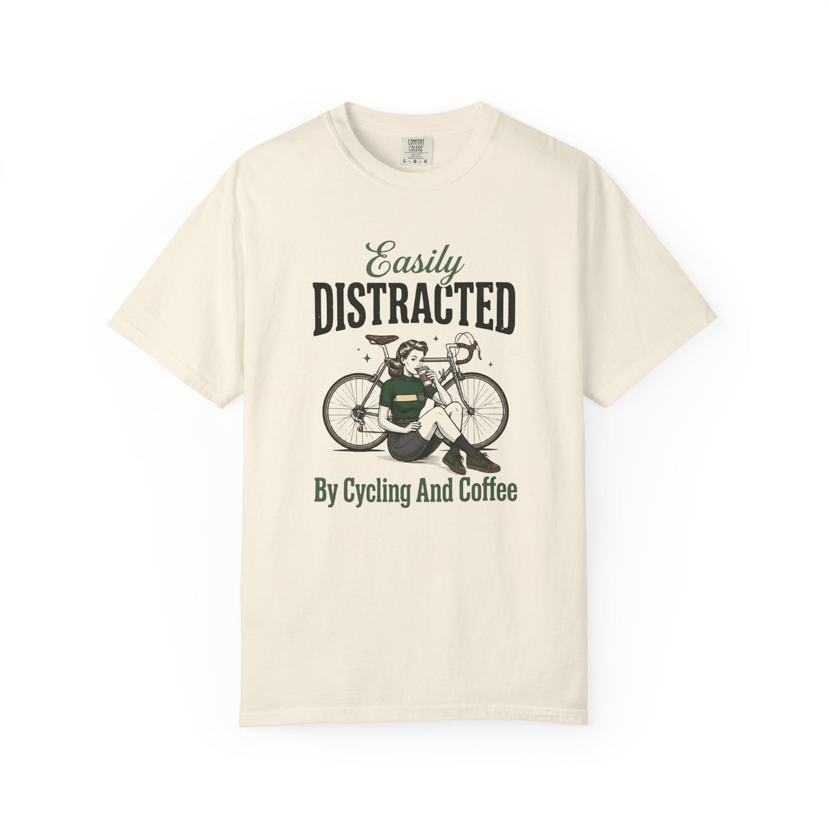 Easily Distracted By Cycling And Coffee T-Shirt