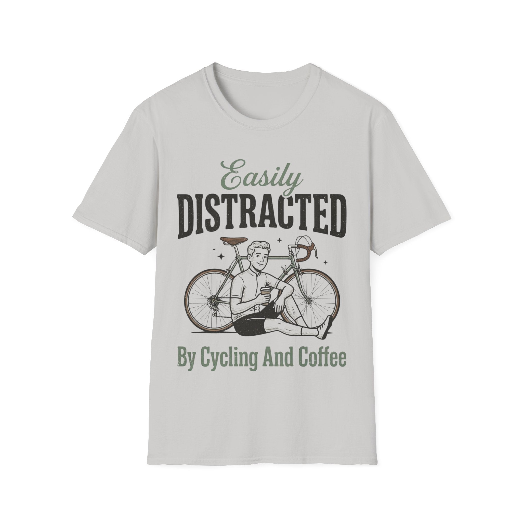 Easily Distracted By Cycling And Coffee T-Shirt