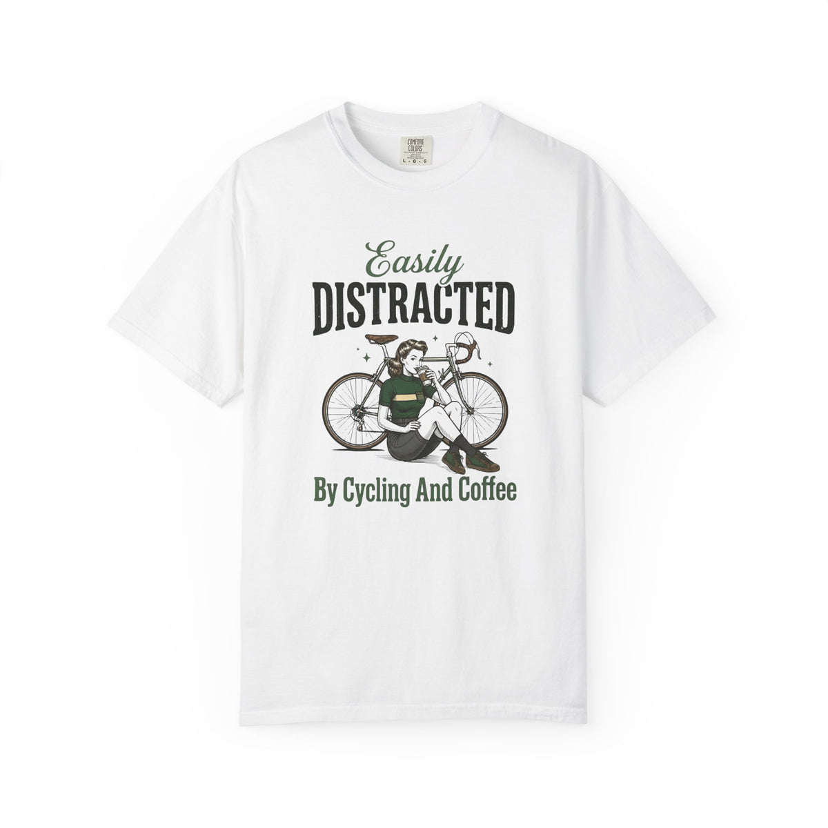 Easily Distracted By Cycling And Coffee T-Shirt