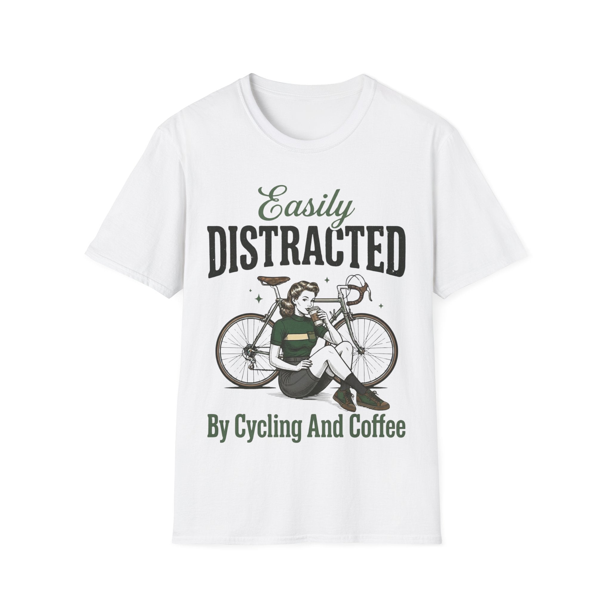 Easily Distracted By Cycling And Coffee T-Shirt